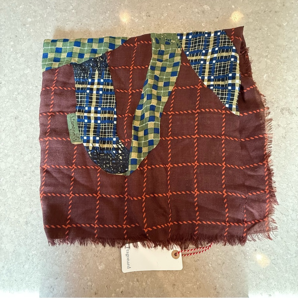 Patchwork Patterned Scarf